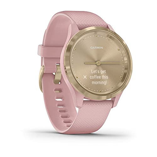 Garmin vívomove 3S, Smartwatch híbrido con pantalla oculta 39 mm, Light Gold y Rosa