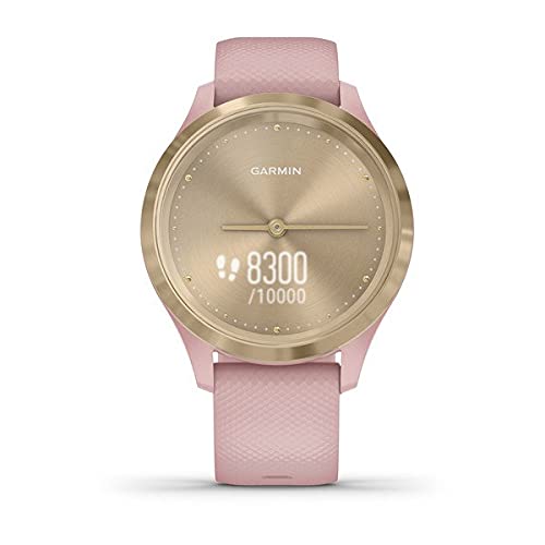 Garmin vívomove 3S, Smartwatch híbrido con pantalla oculta 39 mm, Light Gold y Rosa