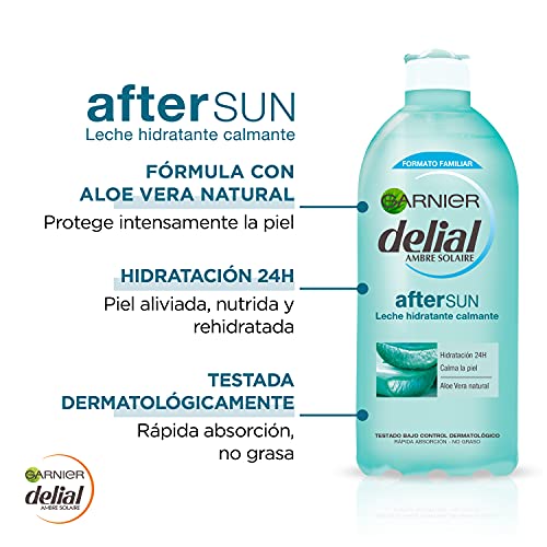 Garnier Delial After Sun Leche Hidratante Calmante con Aloe Vera Natural - 400 ml