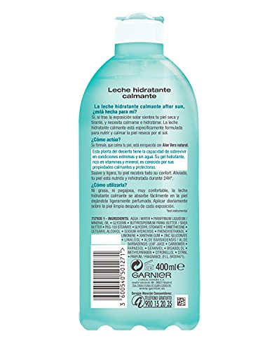 Garnier Delial After Sun Leche Hidratante Calmante con Aloe Vera Natural - 400 ml