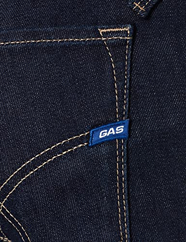 Gas Sax Zip Jeans, Blue Denim STR 10 1/2 OZ, 33 Hombres