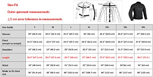 GearX BorneAir Chaqueta de protección de Moto Impermeable con ventilación, XL