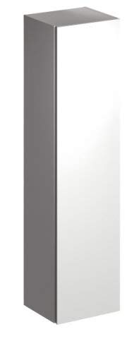 Geberit Xeno 2 Armarios Altos 500503, 400x1700x351mm, 1 Puerta y Espejo Interior, Color: Scultura Gris Malamin Estructura de Madera - 500.503.43.1