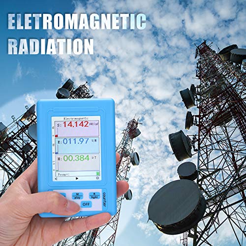 Geevorks 3-en-1Detector de Radiación Electromagnética Portátil de Mano BR-9A de Alta Precisión Probador de Radiación Electromagnética de Tipo Semifuncional Profesional