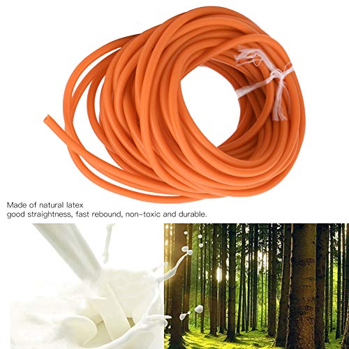 Gegong Slingshot Latex Tube, 32,8 Fuß Latex Tube Cuerda elástica 1,7 mm ID / 4,5 mm OD für Slingshot Catapult Outdoor Hunting Fitness (Arancio)