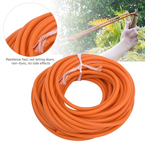 Gegong Slingshot Latex Tube, 32,8 Fuß Latex Tube Cuerda elástica 1,7 mm ID / 4,5 mm OD für Slingshot Catapult Outdoor Hunting Fitness (Arancio)