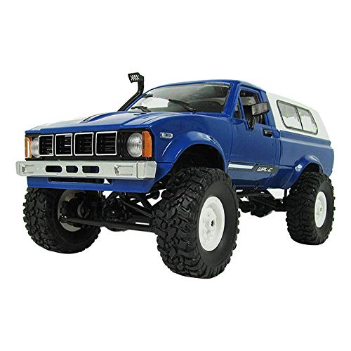 GeKLok Coche RC, C24-1 RC Car Crawler 4WD Off-Road Truck con faros brillantes, WPL C24-1 Vehículo de escalada Modelo de velocidad, DIY Control remoto Niños RC Car