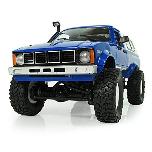 GeKLok Coche RC, C24-1 RC Car Crawler 4WD Off-Road Truck con faros brillantes, WPL C24-1 Vehículo de escalada Modelo de velocidad, DIY Control remoto Niños RC Car