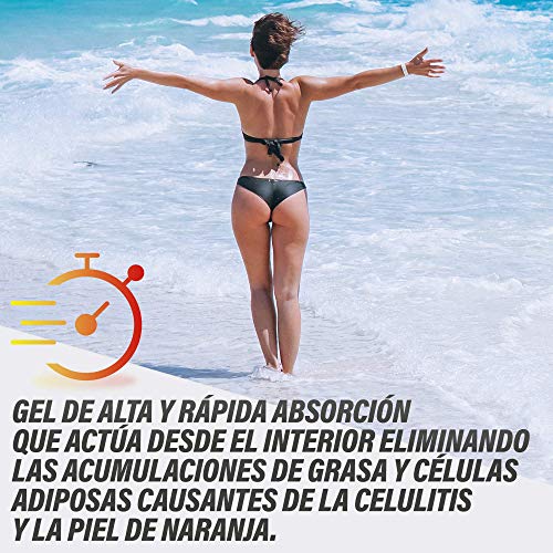 Gel Anticelulítico Reductor Intensivo | Elimina la Celulitis y La Piel de Naranja | Reafirma, Tonifica e Hidrata la Piel | Activa la Microcirculación | Efecto Push Up | Rápida Actuación | 200ML.