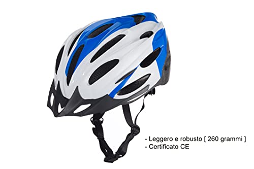 Generico Conor'shop - Kit de casco para bicicleta de montaña, tamaño L, 58 – 60 cm, casco MTB certificado CE, casco de carrera, casco MTB Enduro + banda reflectante