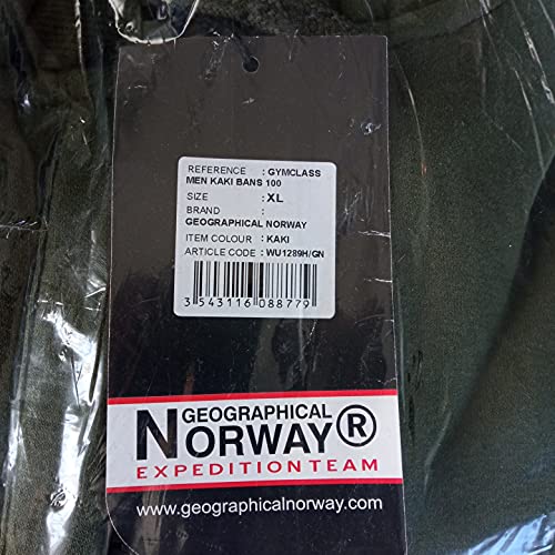 Geographical Norway Sudadera con capucha para hombre caqui M