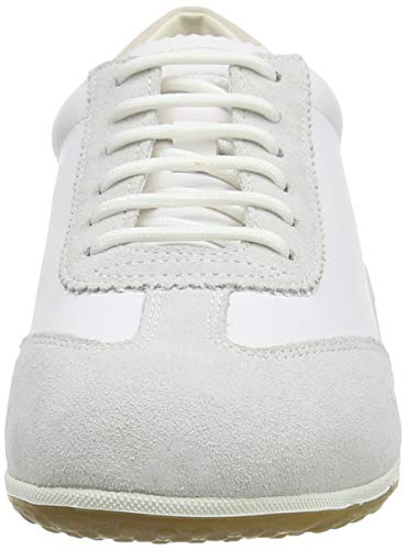 Geox D VEGA A Zapatillas Mujer, Blanco (Off White And White C1209), 39 EU