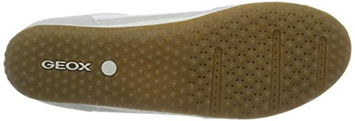 Geox D VEGA A Zapatillas Mujer, Blanco (Off White And White C1209), 39 EU