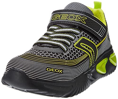 GEOX Junior Boy J ASSISTER BOY SNEAKERS BLACK/LIME_31EU