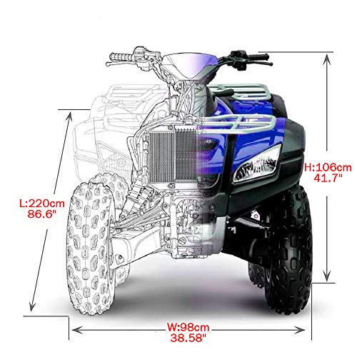 GES ATV Cover Outdoor Protection, Universal ATV Quad Bike Cover - Impermeable, Heavy-Duty, Anti-UV (XXL)