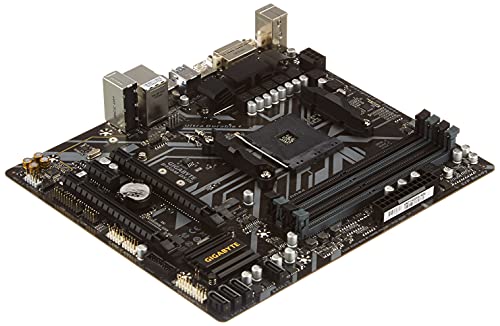 Gigabyte B450M DS3H - Placa Base Ultra Duradera con LAN Realtek GbE con cFosSpeed, PCIe Gen3 x4 M.2, Soporte de Tiras de LED RGB de 7 colores, Resistencia Anti-Azufre, listo para CEC 2019