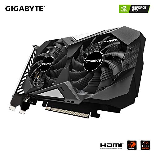 Gigabyte Technology GVN1656WO4-00-10 - Tarjeta gráfica GTX 1656 D6 Windforce OC 4 GB, GVN1656WO4-00-10, Negro