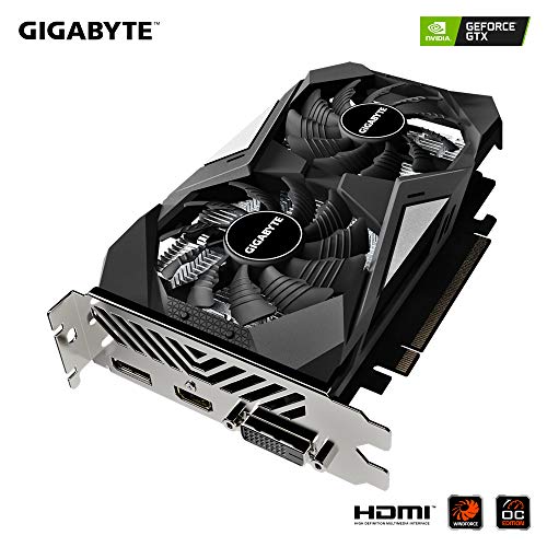 Gigabyte Technology GVN1656WO4-00-10 - Tarjeta gráfica GTX 1656 D6 Windforce OC 4 GB, GVN1656WO4-00-10, Negro