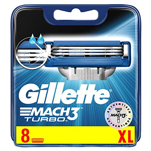 Gillette Mach3 Turbo cuchillas de afeitar para hombre 8 recambios