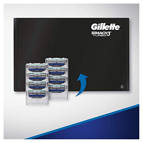 Gillette Mach3 Turbo cuchillas de afeitar para hombre 8 recambios