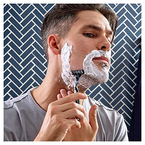 Gillette Mach3 Turbo Cuchillas de recambio para maquinilla de afeitar para hombre, diseñadas con acero de corte preciso para durar 15 afeitados por hoja, 8 unidades