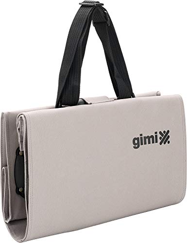 Gimi 157770 Brava Plus - Carro de la compra, con 2 ruedas, bolsa impermeable de poliéster, carro plegable, capacidad de 38 litros, beige, 45 x 30 x 7 cm