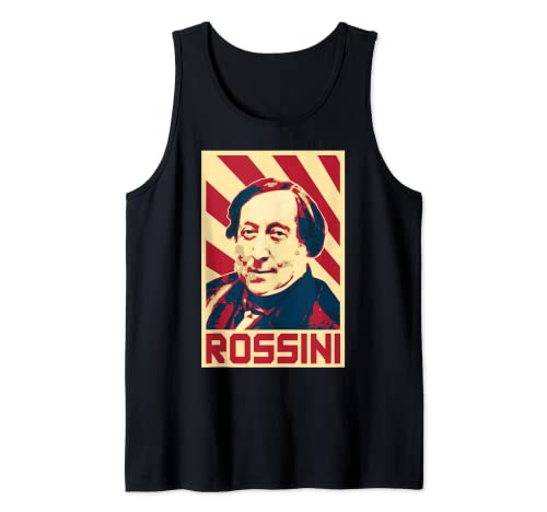 Gioachino Rossini Compositor de música clásica Retro Camiseta sin Mangas