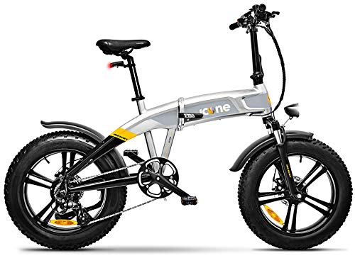 giordanoshop Fat-Bike - Bicicleta eléctrica plegable con pedaleo asistido 20" 250 W Icon.E iDesert X5 Stardust Silver
