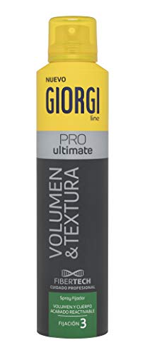 Giorgi Line - Spray Fijador Pro Ultimate Volumen y Textura, Volumen y Cuerpo Acabado Reactivable, Fijación 3 - 250 ml