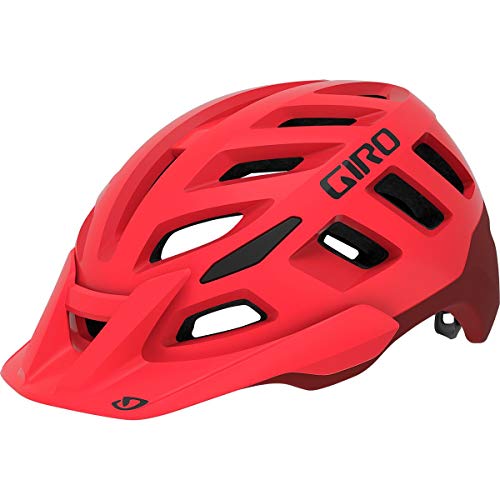 Giro Nine Casco de Bicicleta, Unisex Adulto, Rojo Brillante Mate y Rojo Oscuro, Medium