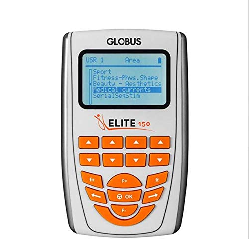 Globus Electroestimulador muscular Elite 150-150 programas + 4 electrodos Myotrode Plus 50 x 90 mm de regalo – Dispositivo médico CE 0476