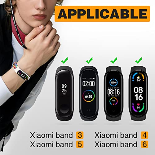Gofl Correa para Xiaomi Mi Band 6/6 NFC/Xiaomi Mi Band 5,Nylon Correa de Repuesto para Xiaomi Mi Band 4,Trenzadas Elásticas Pulsera de Reemplazo para Xiaomi Mi Smart Band 6/Mi Band 5 /Mi Band 4/3