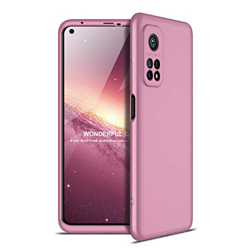 GOGME Funda para Xiaomi Mi 10T / Mi 10T Pro 5G Funda, [Tacto Sedoso Mate] Premium Silicona Ligera Delgado PC + TPU Bumper Rubber Caso para Xiaomi Mi 10T / Mi 10T Pro 5G Case Cover, Oro Rosa