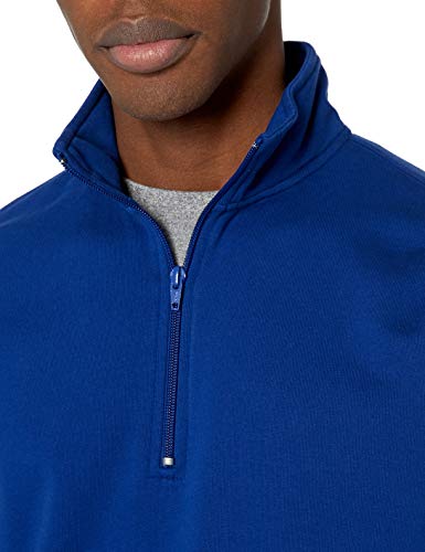 Goodthreads Lightweight French Terry Half-Zip Pullover Sweatshirt Sudadera, Azul Brillante, M