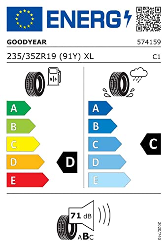 Goodyear 79315 Neumático Eagle F1 Supersport R 235/35 R19 91Y para Turismo, Verano