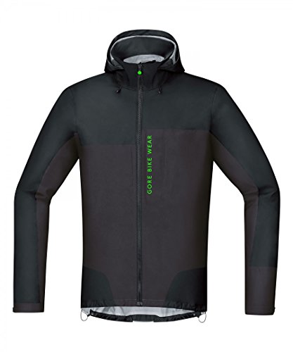 Gore Bike Wear Chaqueta MTB para Hombre, Gore-Tex Active, Power Trail Jacket, Talla M, Negro/Marrón, JGPOTR