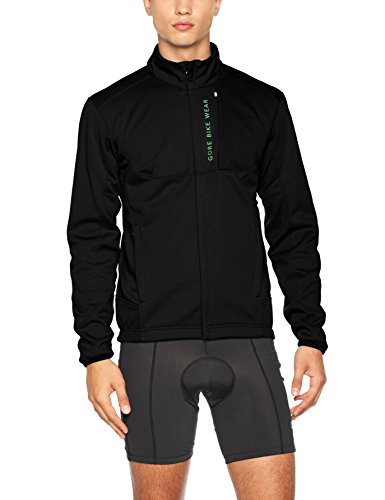 Gore Bike Wear Chaqueta Thermo MTB, Hombre,Gore Windstopper Soft Shell, Power Trail, Talla XL, Negro, JWPOTR