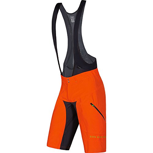 Gore Bike Wear Power Trail 2 in 1 - Pantalón Corto para Hombre, Color Naranja, Talla L