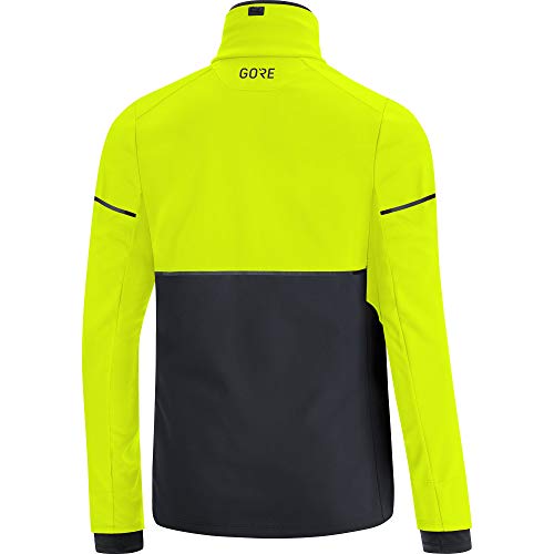 GORE WEAR Chaqueta de running para hombre, R5, GORE-TEX INFINIUM, L, Amarillo neón/negro