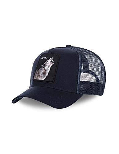 Gorra Trucker Lone Wolf de Goorin Bros. - Azul Marino - Ajustable