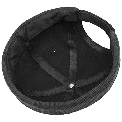 Gorro Docker de Algodón de Hombre | Gorros de algodón 100%| Docker de Talla única (54-61 cm) | con Cierre | Gorros portuarios de Negro| para Llevar Durante Todo el año