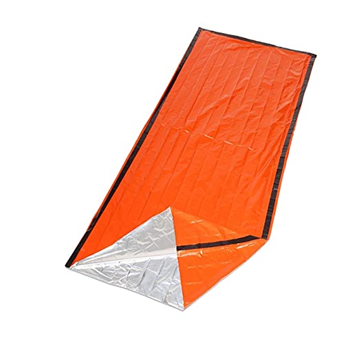 GOUDAN-QIU Bolsa de Dormir for Acampar PE al Aire Libre Pea de Aluminio Emergencia Bolso for Dormir, Preservación de Calor y Supervivencia de Emergencia Tienda reflectiva, Senderismo, Impermeable, Mo