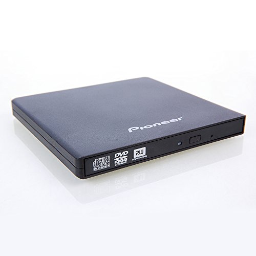 Grabadora De DVD De Pioneer, USB 2.0, 8X / 6X / 24X Portátil, Ultra Que No Engorda, Negro, Venta Al por Menor