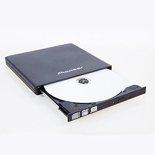 Grabadora De DVD De Pioneer, USB 2.0, 8X / 6X / 24X Portátil, Ultra Que No Engorda, Negro, Venta Al por Menor