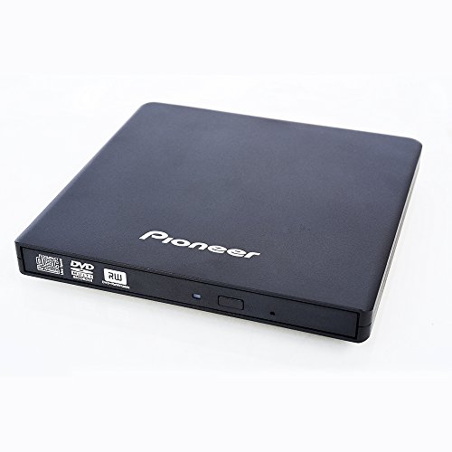 Grabadora De DVD De Pioneer, USB 2.0, 8X / 6X / 24X Portátil, Ultra Que No Engorda, Negro, Venta Al por Menor