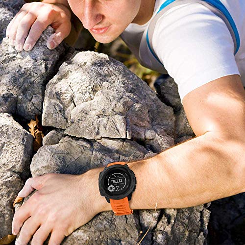 Gransho Correa de Reloj Reemplazo Compatible con Garmin Instinct Solar Surf/Camo/Tactical/Esports Edition, la Correa de Reloj Watch Band Accessorios (Pattern 1)