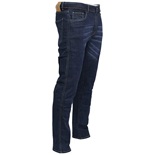 Great Bikers Gear – Pantalones vaqueros de ingeniería para hombre, con forro de aramida, forro de protección reforzado, protector de rodilla y cadera.