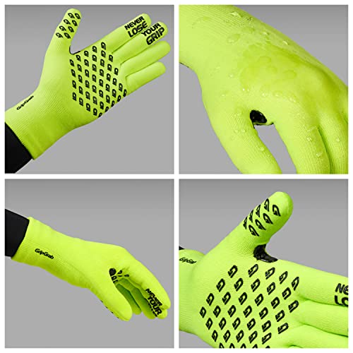 GripGrab Guantes de Ciclismo de Invierno Térmicos Impermeables de Punto Largos Antideslizantes Cortavientos Táctiles