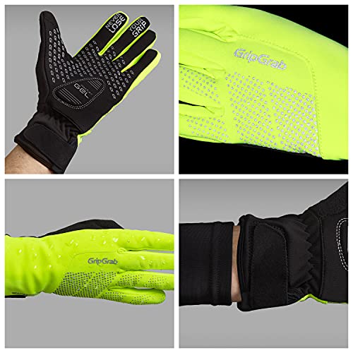 GripGrab Guantes de Ciclismo Ride Impermeables Térmicos de Invierno Cortavientos Acolchados Táctiles con Forro Polar