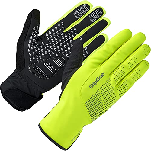 GripGrab Guantes de Ciclismo Ride Impermeables Térmicos de Invierno Cortavientos Acolchados Táctiles con Forro Polar